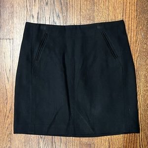 LOFT Petite Black Skirt with Pockets 10P